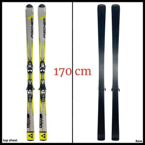 #2225 Fischer Sceneo S100 Skis 170 cm w/ Salomon  S7 10 Spheric Bindings