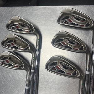 Used Men's Ping Right Handed Stiff Flex Steel Shaft G15 Iron Set