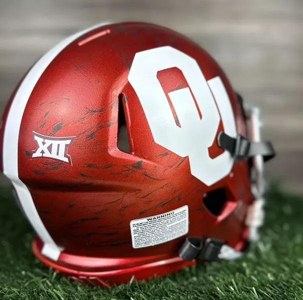 Ou Rough Rider Logo OKLAHOMA SOONERS Rough Riders Riddell SPEED Adult Full Size Football ...