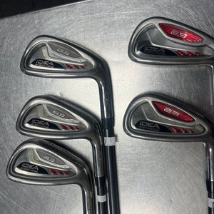 Used Men's Adams Right Handed Regular Flex Graphite Shaft Idea A3 Iron Set