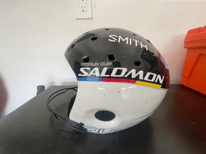 Used Kid's Salomon World Cup Equipe Helmet FIS Legal
