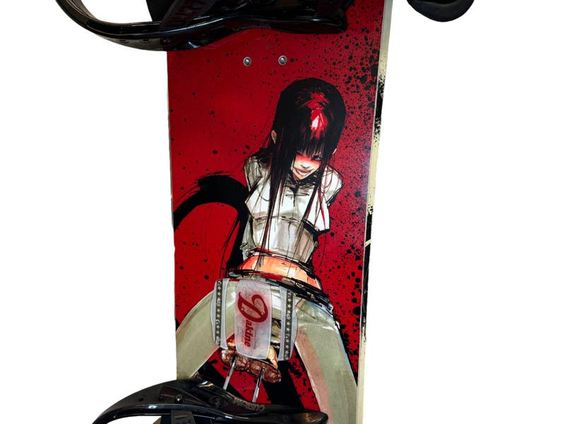 burton anime snowboard 156cm Ride Manic Snowboard with Burton Custom Bindings | SidelineSwap