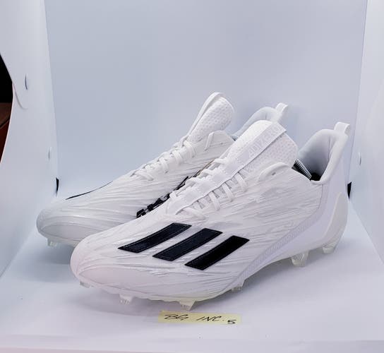 Adidas Adizero Molded Football Cleats White / Black GX4049 Men's Size 14 NWT