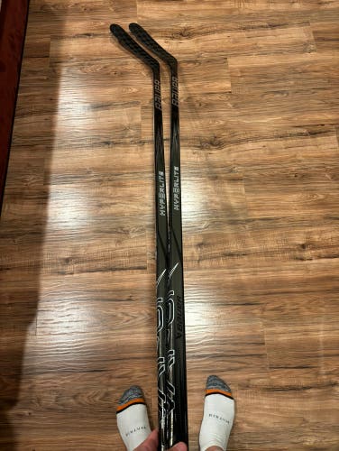 2 Pack New Custom Grey Senior Bauer Left Hand P92 70 Flex Vapor Hyperlite 2 Hockey Stick
