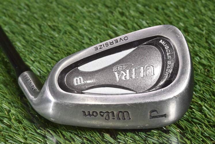 WILSON ULTRA 432 MUSCLE BLACK OVERSIZE PITCHING WEDGE MENS FLEX SHAFT ~ L@@K!!