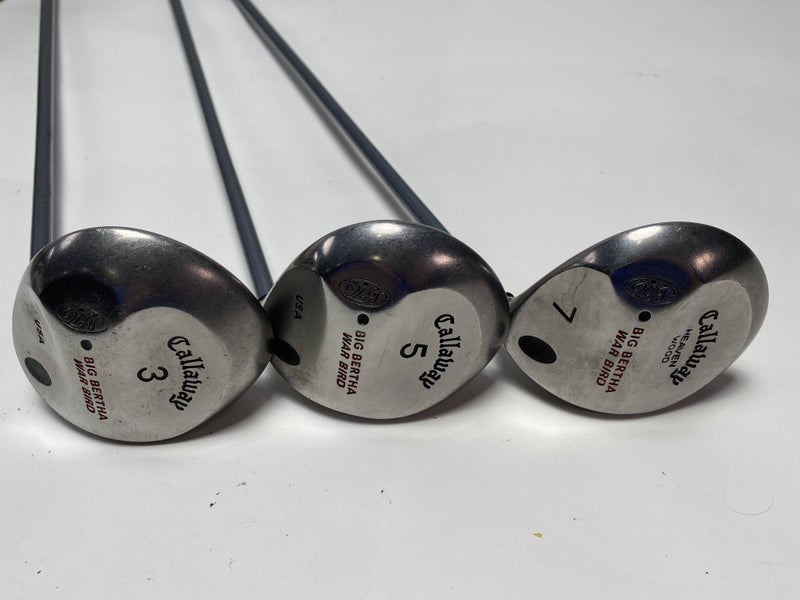 Callaway Big Bertha Warbird Wood Set 3 5 7 | RCH 90 Regular Graphite Mens RH