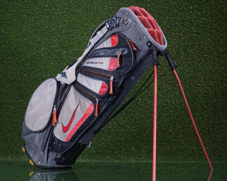 VINTAGE NIKE SASQUATCH TOUR STAND BAG 14 WAY FULL DIVIDERS GOLF