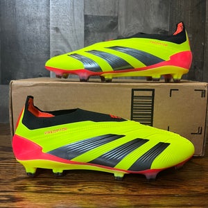 Adidas Predator Elite Laceless FG Solar Yellow Soccer Cleats Mens Sz 7 , 8 , 12.5 IE2366