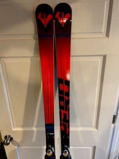 Used 2023 Rossignol 188 cm Racing Hero Athlete GS Skis With Bindings Max Din 15