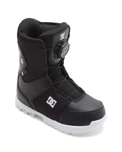 DC Youth Scout Boa Snowboard Boots, Kids Size 5, Black New 2025
