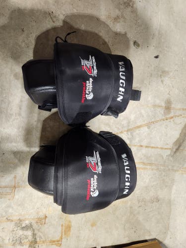 Used Vaughn Velocity goalie knee pads