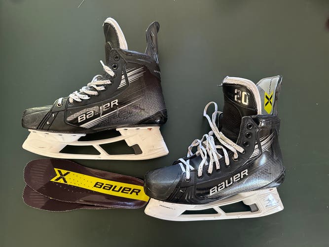 BAUER VAPOR HYPERLITE 2 PRO STOCK SKATES 9 1/2D Ryan Suter
