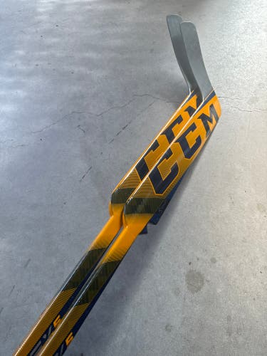 2 PACK NHL Nashville Predators New CCM Regular 26" Paddle Pro Stock Eflex 5 prolite Goalie Stick