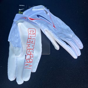 Nike Clemson Tigers Team Issued Superbad 6.0 Football Gloves FN5731-114 Size 2XL