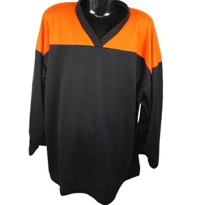 Youth Large Xlarge - Xtreme Basic Yth L/XL Black Orange Roller Ice Hockey Jersey