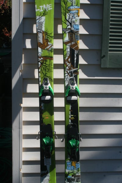 Men's All Mountain 179 cm Line Sick Day Skis With Salomon Bindings