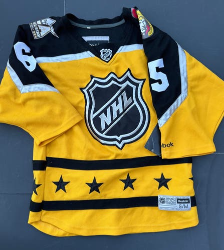 2017 NHL All Star Karlsson Authentic Reebok Hockey Jersey Fight Strap