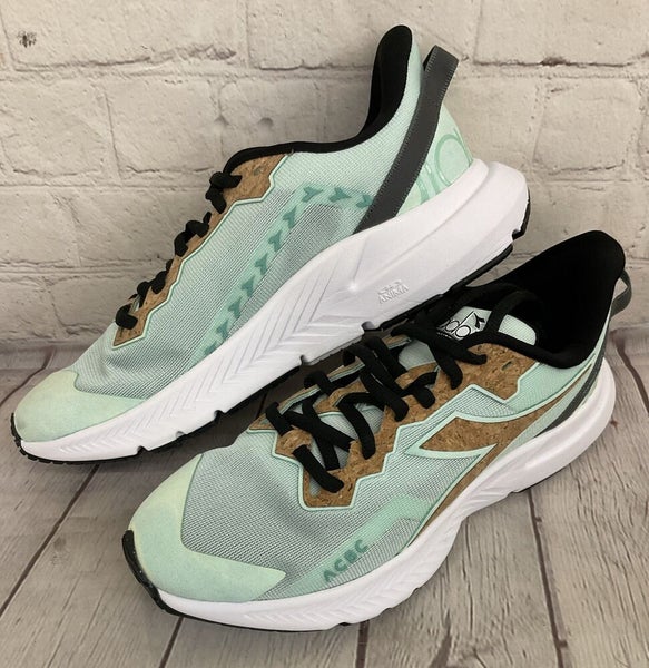 Diadora Mythos Blushield Volo 3 ACBC Women's Running Shoes Dusty Aqua Green US 7