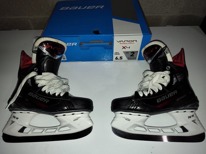 Used Bauer Vapor X4 Hockey Skates Size 6.5 Fit 2