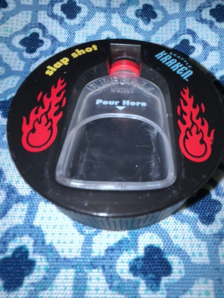 SEATTLE KRAKEN FIREBALL SHOT HOCKEY PUCK