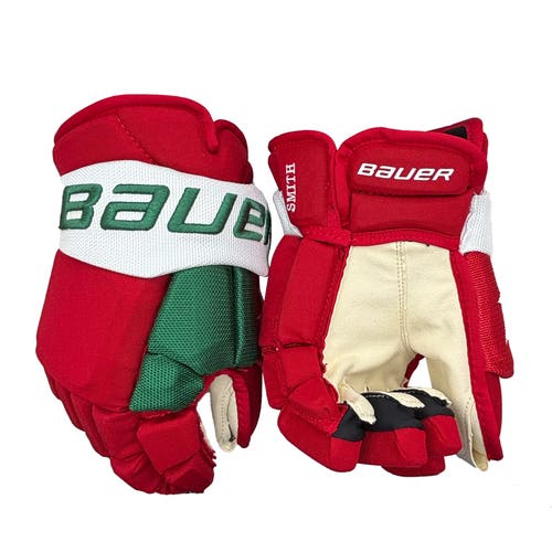 New Bauer Vapor 2X Pro New Jersey Devils 14” Pro Stock Gloves - Brendan Smith - Alternate