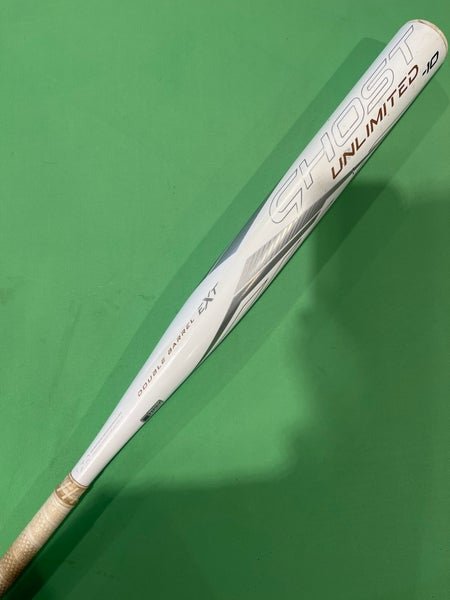 White Used 2023 Easton Ghost Unlimited Bat (-10) Composite 23 oz 33"