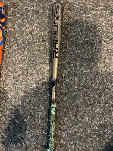 Used Rawlings BBCOR Certified Alloy 31.5 oz 33.5" Velo Bat