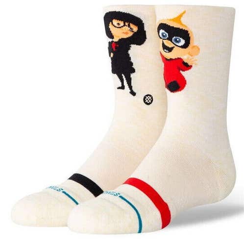 Stance Pixar Incredibles Jack Jack Cookie Edna Mode Crew Kids Large Socks 3-5.5