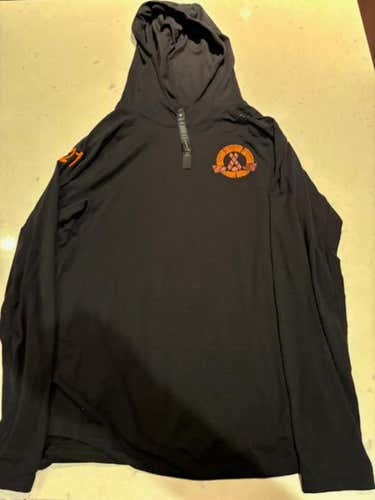 Pre-owned Lululemon Black Detroit Compuware Pullover Size Small