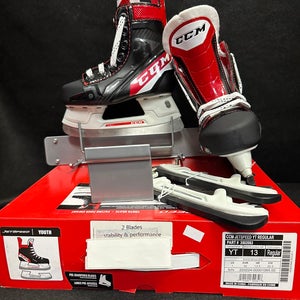 Size 13 Youth Ccm 2 Blades (stability And Performance Hockey Skates