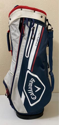 Callaway Chev 14 Cart Bag Red White Blue 14-Way Divide Single Strap Golf Bag