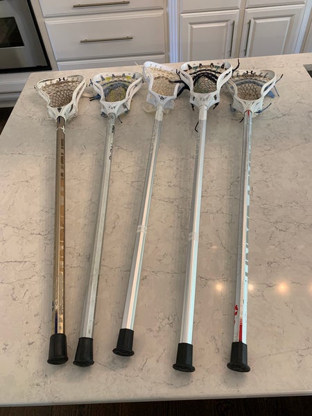 5 Complete Lacrosse Sticks
