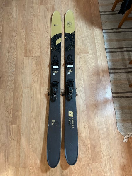 Used Men's Powder With Bindings Max Din 16 Armada Whitewalker 116 Skis