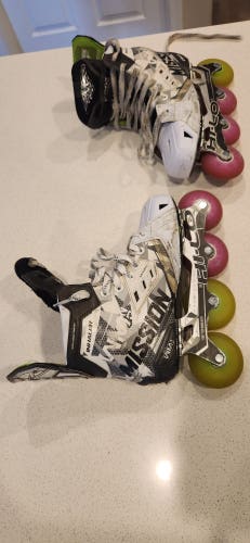 Used Mission Inhaler WM02 Inline Skates Wide Width Size 5.5