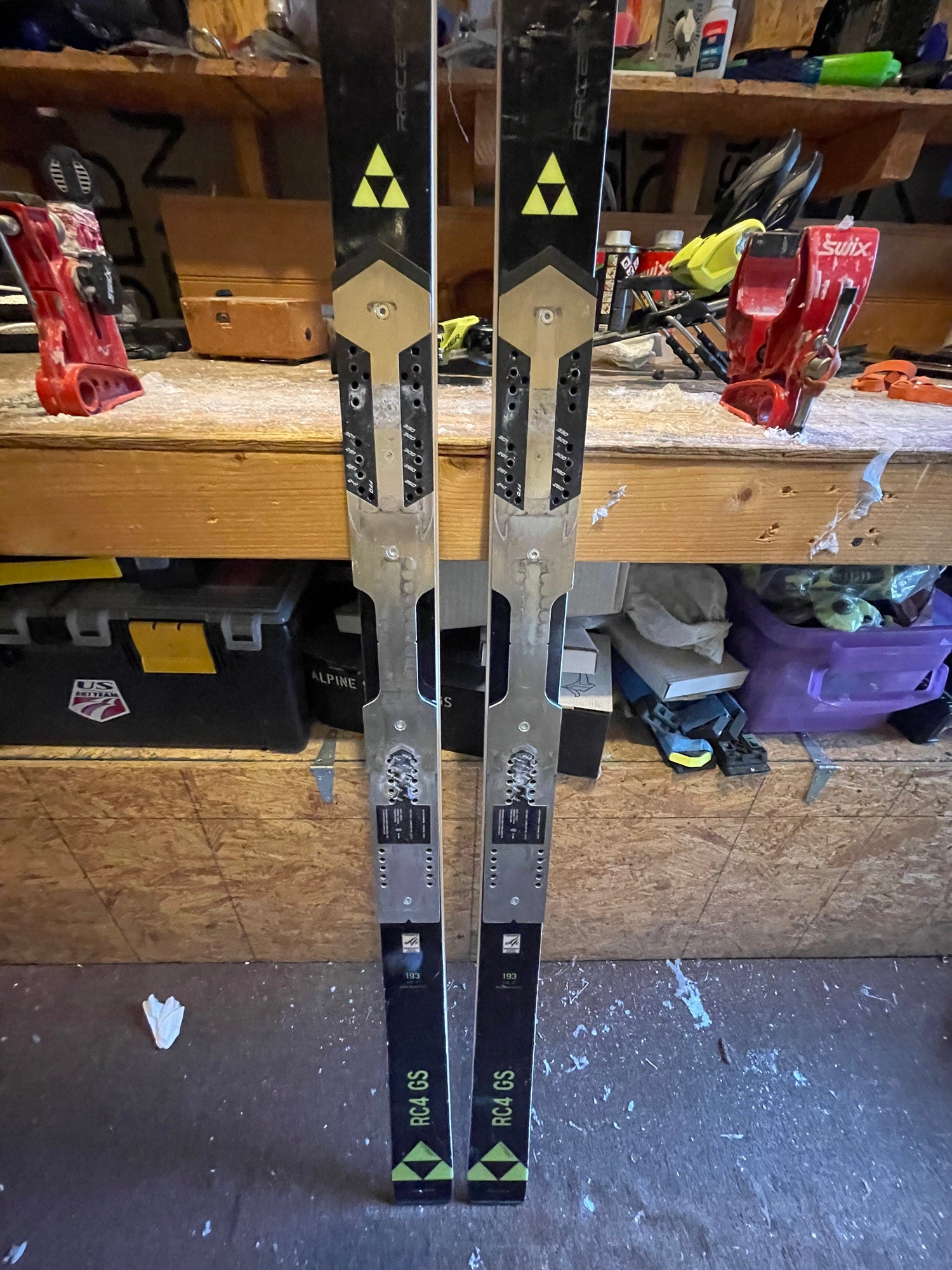 2022/2023 Fischer 165 cm Racing RC4 World Cup SL Skis USED
