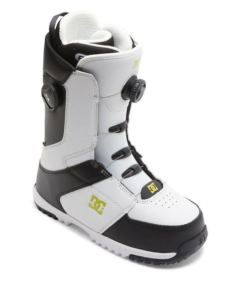 DC Control Double Boa Snowboard Boots, Men's Size 13, White/Black New 2025
