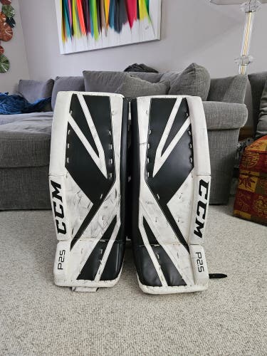 Used 28" CCM Premier P2.5 Goalie Leg Pads