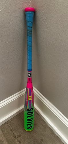 Used 2025 USSSA Certified Hybrid 19 oz 29" Tank Bat.