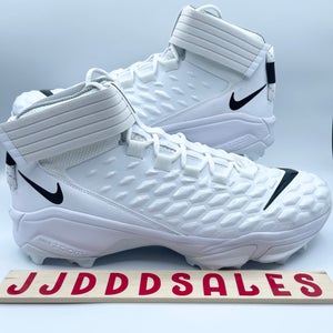 Nike Force Savage Pro 2 Shark Football Cleats White Men's Size 16 BV5448-101  New