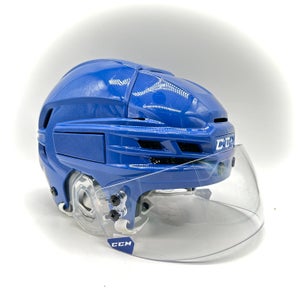 CCM Super Tacks X - Used Pro Stock Helmet (Blue)