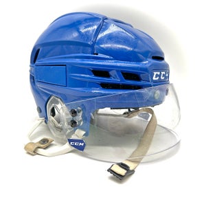 CCM Super Tacks X - Used Pro Stock Helmet (Blue)