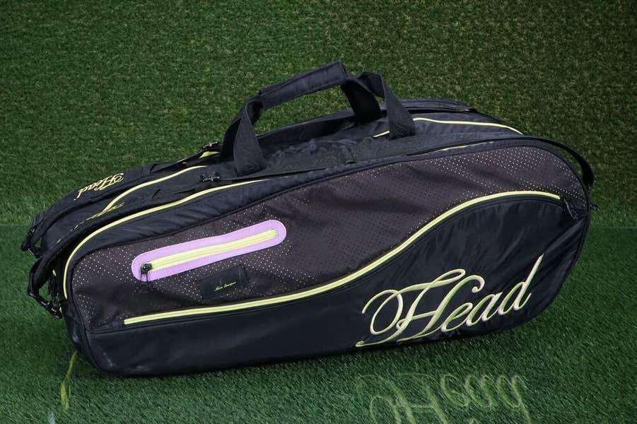HEAD MARIA SHARAPOVA COMBI TENNIS 6 RACKET RACQUET BAG W/ STRAPS