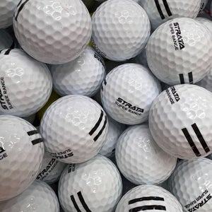 5 Dozen White Strata Range Balls With Black Stripe....   AAA-AAAA