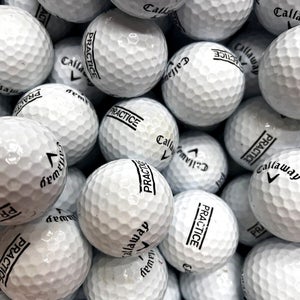 6 Dozen White Callaway Range Balls With Black Practice Stripe....   AAA-AAAA