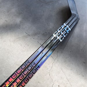 3 Pack NCAA 90 Flex New Senior CCM Left Hand P28M Pro Stock RibCor Trigger 8 Pro Hockey Stick