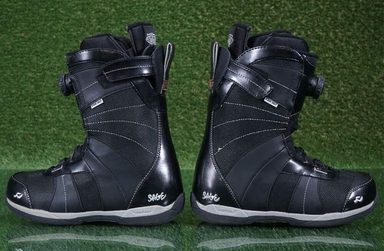 RIDE SAGE BOA COILER WOMEN’S SNOWBOARDING BOOTS BLACK, US 8, EU 39