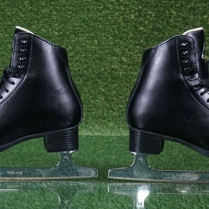 JACKSON MARQUIS MODEL 1993 FIGURE ICE SKATES BLACK MENS BOYS 3.5 M MIRAGE BLADES