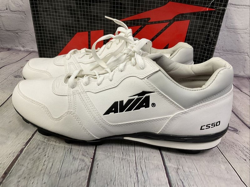 Avia CS-50MW Mens Baseball/Softball Cleats White Black Red US 8 M