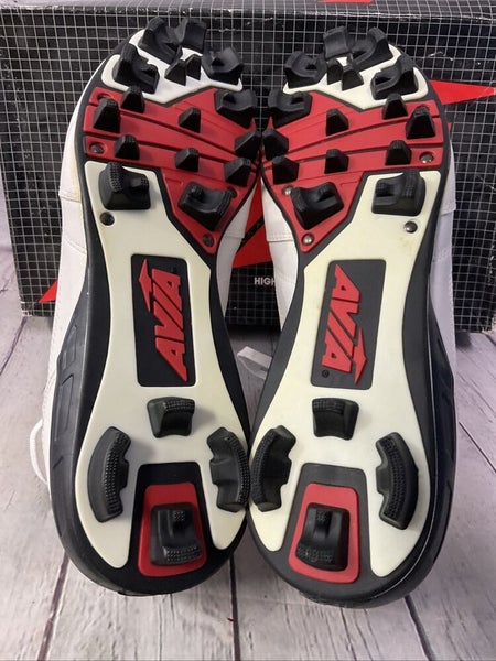 Avia CS-50MW Mens Baseball/Softball Cleats White Black Red US 8 M