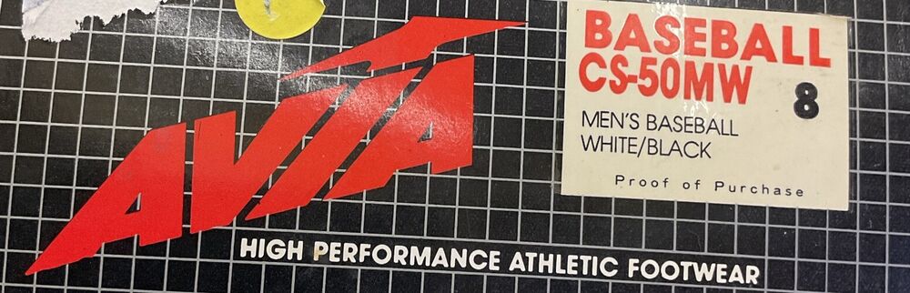 Avia CS-50MW Mens Baseball/Softball Cleats White Black Red US 8 M
